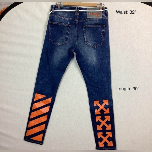 Off-White Other - Authentic Off-White Signature Arrow Printed Jeans Mens Size 32